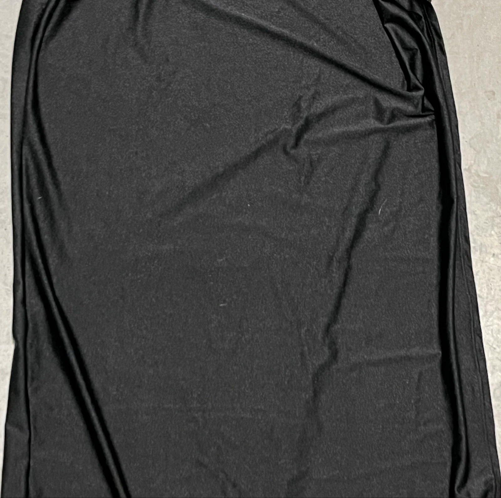 Vestido largo negro abierto  – photo 14